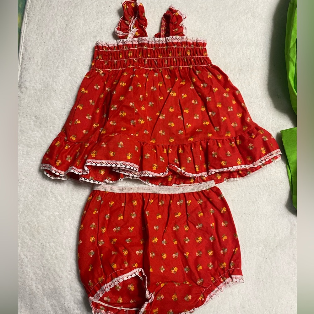 Vintage picnics two piece outfit size 2